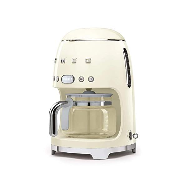 Cafetera de filtro italiana Smeg DCF02CREU 220v. Crema - Imagen 3