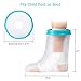Doact Kids Cast Cover Protector Foot for Shower Bath, Waterproof Cast Keep Cast Bandage Dry, Reusable Watertight Cast Bag for Broken Surgery Foot Wound Burns Ankle Toe(Child Leg 12