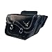 Dowco Willie & Max 58736-20 Black Magic Series: Synthetic Leather Large Slant Motorcycle Saddlebag Set, Black, Universal Fit, 19 Liter Each/38 Liter Total Capacity
