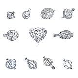 11-Pieces Cage Necklaces Pendants Charms for Aromatherapy Essential Oil Diffuser