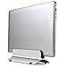 MOTONG Vertical Laptop Stand Holder MacBook Stand for Tablet, Laptop, Notebooks or Pad with Thickness from 0.55 inch to 0.9 inch - Aluminum Alloy(Silver)