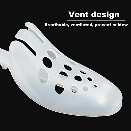 image for Agirlvct 4 Pcs Shoe Stretcher Plastic, Adjustable Length Men Women Sho