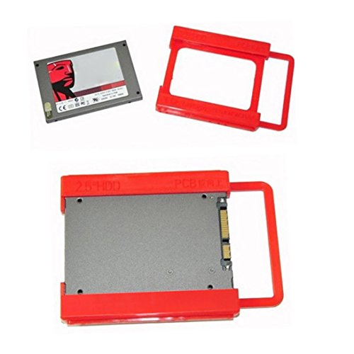 MChoice Red 2.5 to 3.5 Adapter Bracket SSD HDD Notebook Mounting Tray 1PC