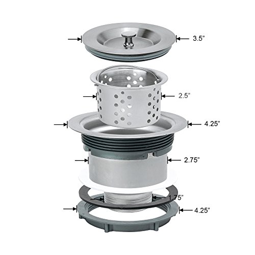 Firebird 25" x 22" x 9" 18 Gauge Handmade Stainless Steel Topmount Drop-In Single Bowl Kitchen Sink w/ Faucet Hole Drain Strainer & Adjustable Tray