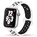 YC YANCH Greatou Compatible for Apple Watch Band 42mm 44mm,Soft Silicone Sport Band Replacement Wrist Strap Compatible for iWatch Apple Watch Series 5/4/3/2/1,Nike+,Sport,Edition,M/L,White Black