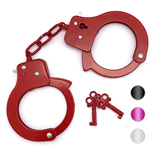 SYOSIN Toy Metal Handcuffs with Keys Police Role Play Party Supplies