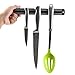 Magnetic Knife Holder 13 Inch Black, Storage Bar Strip | Multi-purpose Functionality Tool Magnet Rack Strip Bar Storage Wall Mount for Kitchen Knife Knives Tool Spoon Display Rack Organizer