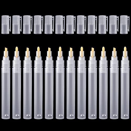Sepamoon 12 Pack 6 mm 3 mm Empty Fillable Blank Paint Touch Up Pen