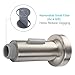 Angle Simple Kitchen Sink Sprayer Replacement, Faucet Head Attachment, Stream and Spray Mode, Brushed Nickel