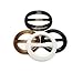 6PCS Fashion Round Plastic Scarves Buckle Silk Sarf Clasp Clips Clothing Ring Wrap Holder fo Neckerchief(Color Random) (2.5cm/1inch)