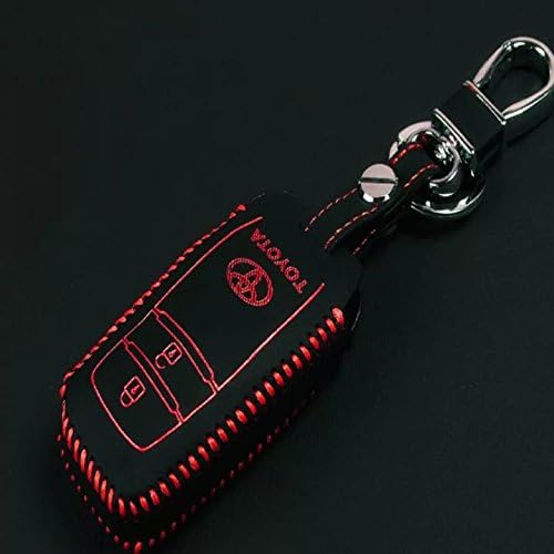 BinHai Leather for RAV4 Highlander CROWN Key Fob Keyless Entry Remote Transmitter case cover R