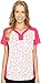 adidas Golf Women's Tour Bonded Mesh Polo Shirt, Raspberry Rose, Small