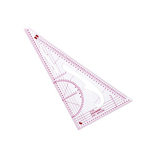 RZDEAL 9 Style Plastic Fashion Ruler Set Vary Form 30cm French Curve Triangle Ruler Multifunction Cutting Ruler Button Curve Arm Sleeve 55cm Graded B97 Ruler Sewing Set (centimeter / inch) - Thumbnail 2