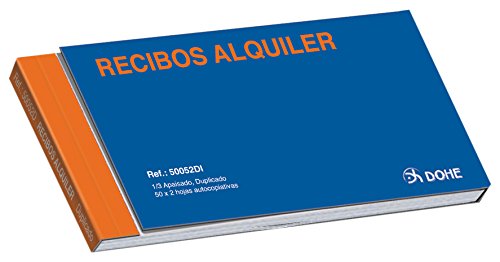 dohe 50052di – Rent, Third Landscape igic Duplicate Receipt Book