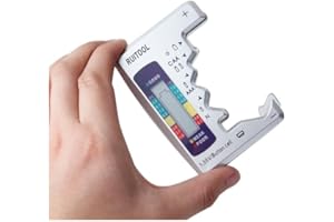 Versatile Digital Battery Tester - Quick & Easy Check for C, AA, AAA, D, N, 9V, 6F22, 1.5V Button Cell Batteries with LCD Dis