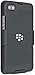 BLACK RUBBERIZED HARD CASE BELT CLIP HOLSTER STAND FOR BLACKBERRY Z30 PHONE