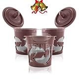 Brew n Fill - Universal Keurig Reusable Coffee Filter - Eco Friendly and Refillable - Set of 3 Stainless Steel Pods