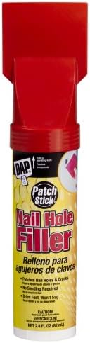 Dap 12314 Patch Stick Nail Hole and Crack Filler, White, 2.8 oz