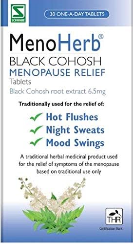 Schwabe Pharma, MenoHerb, Menopause Relief, Black Cohosh Root Extract 6.5mg