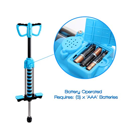 Super Safe Smart Counting Pogo Stick - First Beginner Bouncing Jumparoo with Music - Toy Jumping Sport for Little Children Boy & Girl Up to 150 Lbs