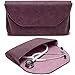 BJÖRN HALL Stethoscope Case for Nurses | Littman Classic III MDF | Nursing Personalized Leather Carry Travel Accessories | Nurse Women Men Bag | Fits Essentials Badge Reel Pen Charms | Crushed Violet