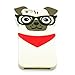 Iphone 5 5s Case, Hot Stylish 3D Cute Cartoon Hipster Pug Dog Silicone Case for Iphone 5 5s, New Fashion Pet Doggie Fandom Style Protective Cell Phone Skins Boys Girls