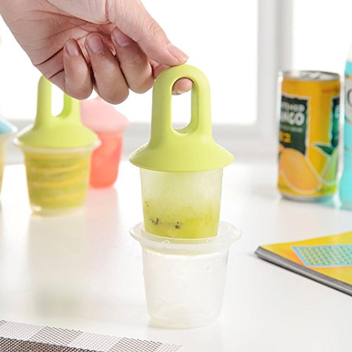 Ice Stick Mold,Vanvler [ Ice Box Freezer ] Popsicle Maker Ice Cream Mold with Lid (Light blue) - Thumbnail 2
