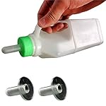 Arzja Biberon per Vitello Agnello Pecora Mungitura Alimentazione Mano Impennata Tettarella Addensare Orizzontale…