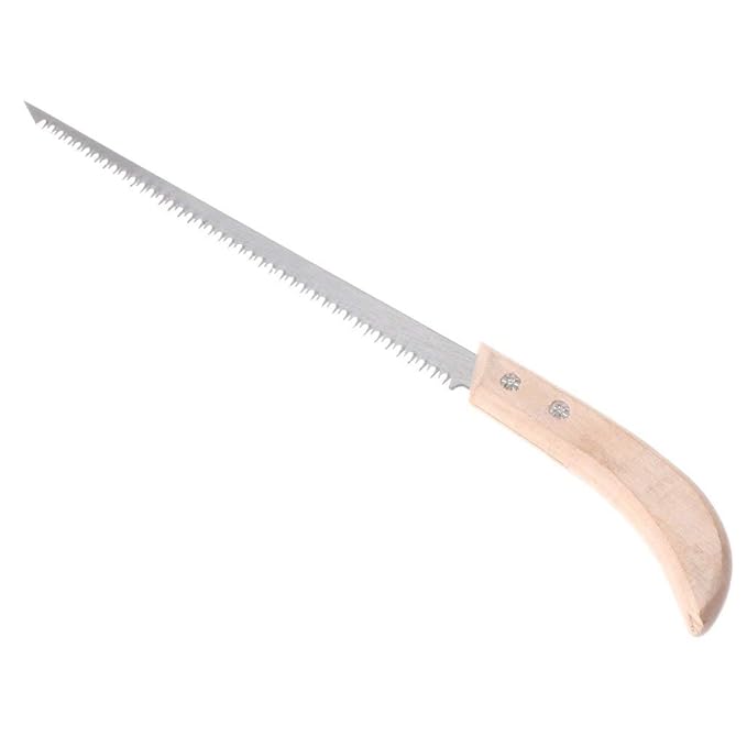 takestop® Handsäge, Klinge aus Edelstahl, 210 mm, RF_59295 mit Holzstiel aus Hartholz