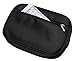 WODISON Zipper Carry-on Travel Jewelry Case Organizer with Removable Pouch Black