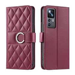Lucyliy Compatible with Xiaomi 12T Pro Case Flip PU