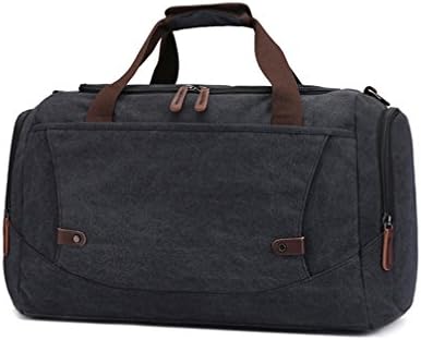 Canvas Tote Travel Duffle Bag for Short Trip Weekend Overnight, Business Trip Carry-on Duffel Luggage Bag