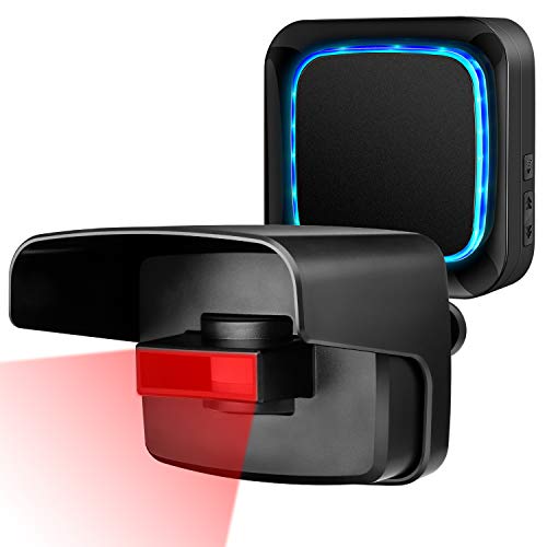 Wireless Driveway Alarm, KINGWANT Driveway Motion Sensor Alarm Long