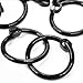 Bluecell Pack of 40 Plastic Snap Ring 55mm for Bathroom Shower Curtain / Outdoor Activities Black Color (C58A-15)