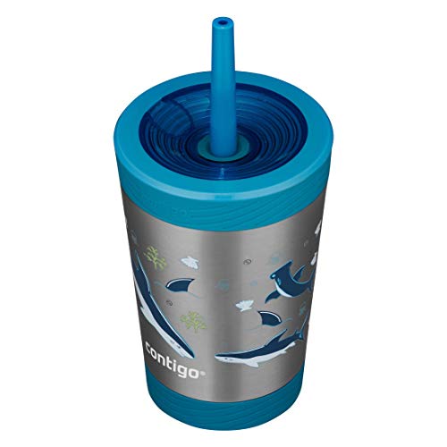 Contigo Kids SpillProof Tumbler with LeakProof Lid and Straw, 12oz