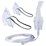 Uniclife Vaporizer Kit with 7' Oxygen Tubing Adult & Child Oxygen Masks Elastic Strap Style Breathing Mouthpieces