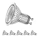 LEDERA GU10 LED Track Light Bulbs, Dimmable Mr16(50W-65W Equivalent), 7W Warm White 3000K, 6-Pack