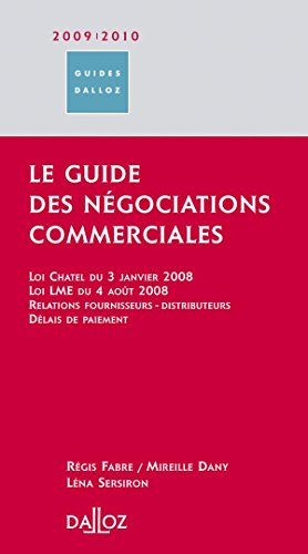 Le  guide des négociations commerciales