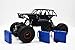 Blomiky C185 1:18 Scale 4WD Alloy Monster RC Cars Toys Off-Road Remote Control Truck RC Vehicle Crawler Extra 2 Battery for Boy Kids C185 Black