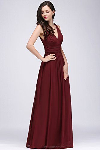 MisShow-Damen-Elegant-A-Linie-V-Ausschnitt-Chiffon-Abendkleid-Ballkleid-Brautjungfernkleid-Maxilang-32-46