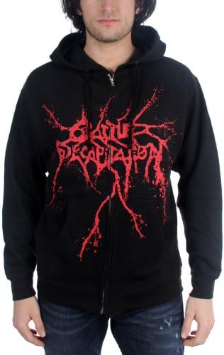 Cattle Decapitation - Mens Logo Hoodie in Black, Size: Large, Color: Black