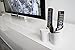 j-me Cozy Remote Control Tidy Remote Holder and TV Remote Organizer (Cool Grey) - Holds up to Four Remote Controls of All Sizes - Non-slip Rubber - Perfect for End Table or Nightstand