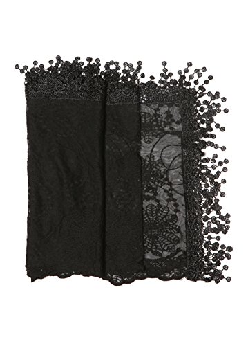 Women's lightweight Feminine lace teardrop fringe Lace Scarf Vintage Scarf Mesh Crochet Tassel Cotton Scarf for Women