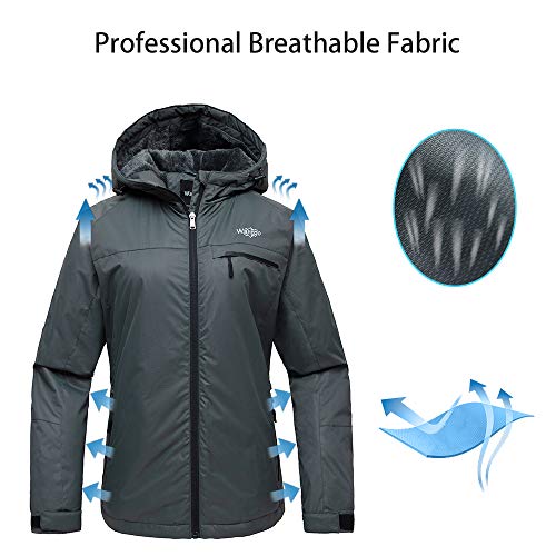 image for Wantdo Women's Winter Ski Jacket Mountain Waterproof Raincoat Wind Blo