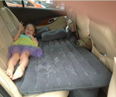Swimming pool New 2014 Vehicle inflatable mattress in the car, the car travel supplies automotive blow-up lilo bed cushion car bed car sex (Gray)