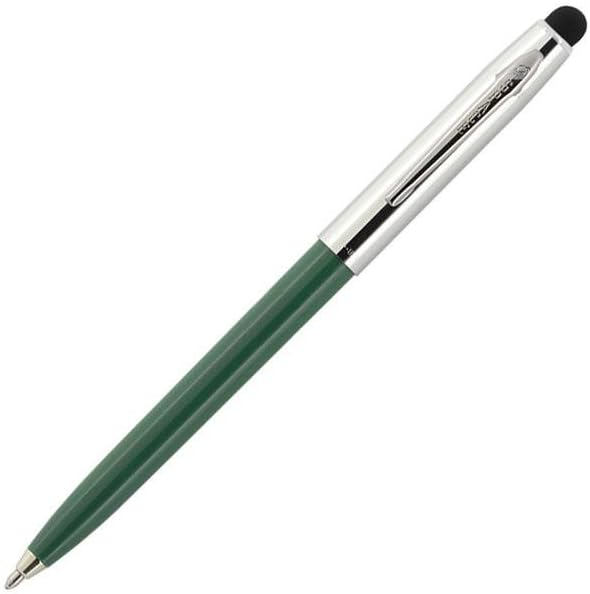 Cap-O-Matic, Chrome Cap, Green Barrel w/Stylus [775S-GREEN - Fisher Space Pens]