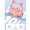Kids-Headphones-Wireless-Light-Up-Cat-Ear-Bluetooth-Headphones-Over-Ear-Foldable-Headphones-WirelessWired-On-Ear-Stereo-Headset-with-Microphone-LED-Light-PINK T/A Kids Headphones Wireless Light Up Cat Ear Bluetooth Headphones Over Ear Foldable Headphones Wireless/Wired On-Ear…