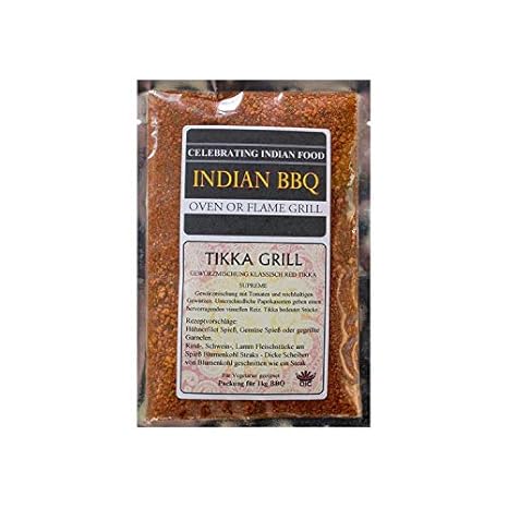 TIKKA GRILL spezieller indischer Barbecue Rub Premium Gewürzmischung zum grillen und braten von Fleisch Fisch und Gemüse für Vegetarier geeignet BBQ Grillgewürz für Grillfreunde
