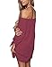 Just Quella Women's Off The Shoulder Loose Long Dress 8650 (L, Cameo Brown)