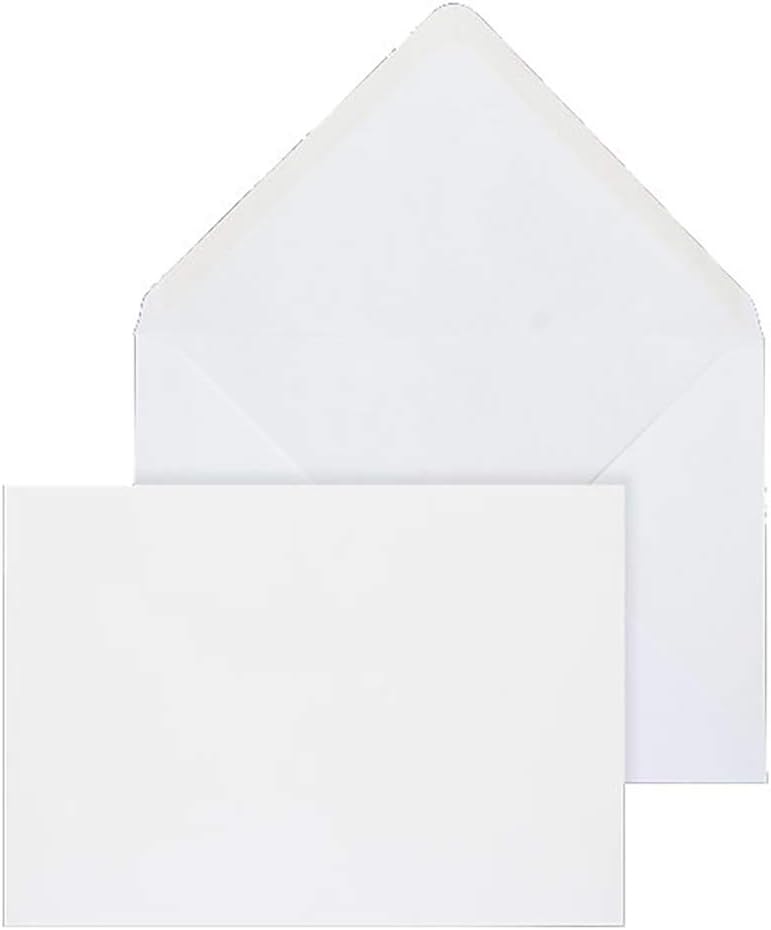 Blake Purely Everyday B6 125 x 176 mm 90 gsm Banker Invitation Gummed Envelopes (ENV2176) White - Pack of 1000